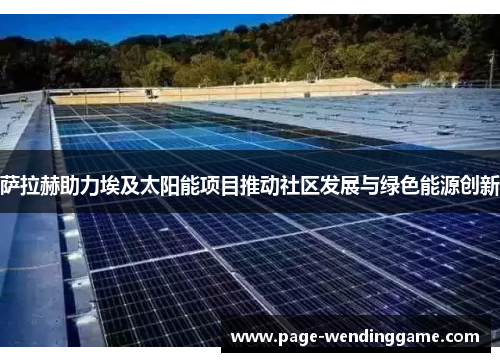 萨拉赫助力埃及太阳能项目推动社区发展与绿色能源创新