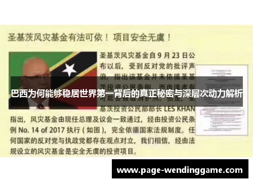 巴西为何能够稳居世界第一背后的真正秘密与深层次动力解析